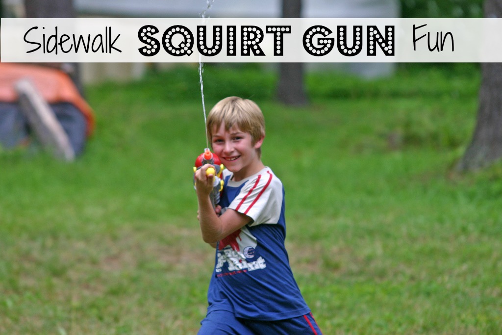 Sidewalk Squirt Gun Fun For Grandchildren Grandma Ideas