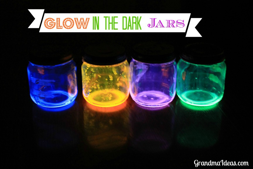 Glow-in-the-Dark Mason Jars
