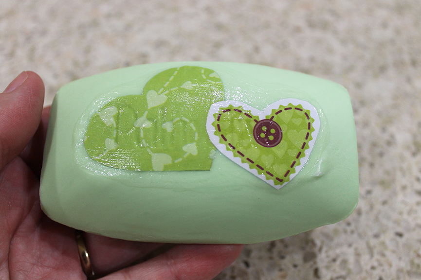 Make a green Valentine (green hearts Mod Podged onto a green bar of soap) in symbolic support of protecting the world for generations to come against damaging the climate.