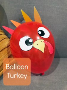 Get the free printable for these easy-to-make balloon turkeys.