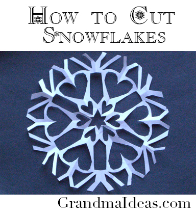 Make lacy snowflakes -- it's all in how you fold the paper.