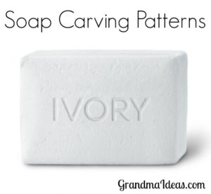 Here are some patterns for carving soap.