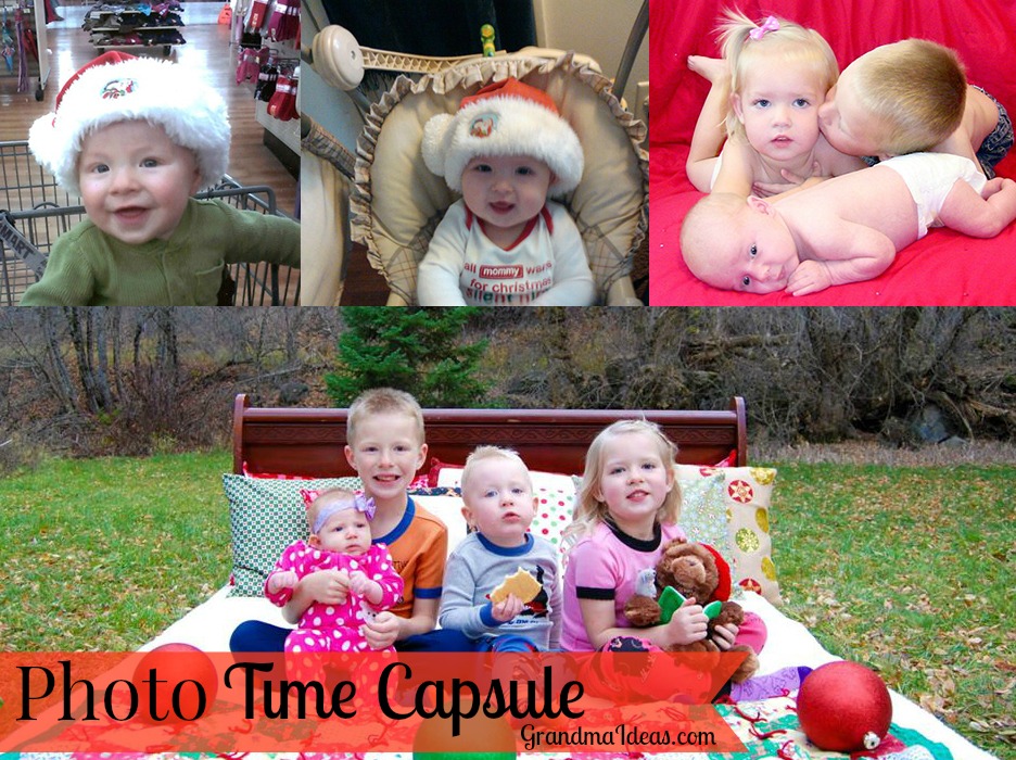 Make a photo time capsule with your kids. It's a great activity to do with them.