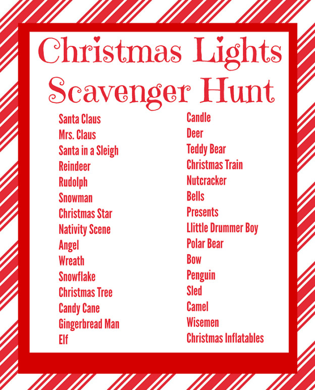 Christmas Lights Scavenger Hunt with Kids Grandma Ideas