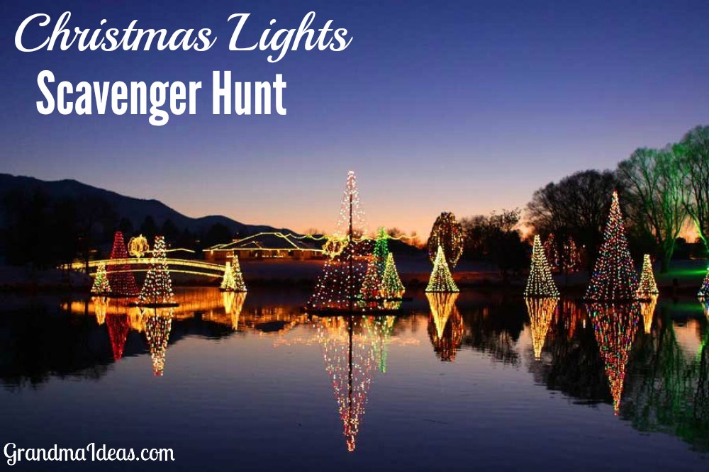 Add some fun to your holidays by doing a Christmas lights scavenger hunt with your kids. Free printable.