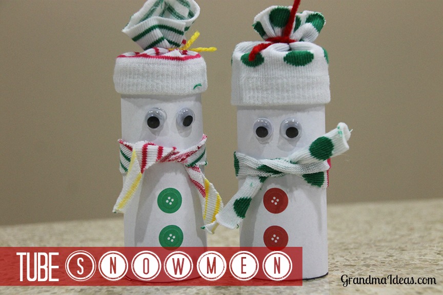 Kids love making a simple tube snowman They loads of fun!