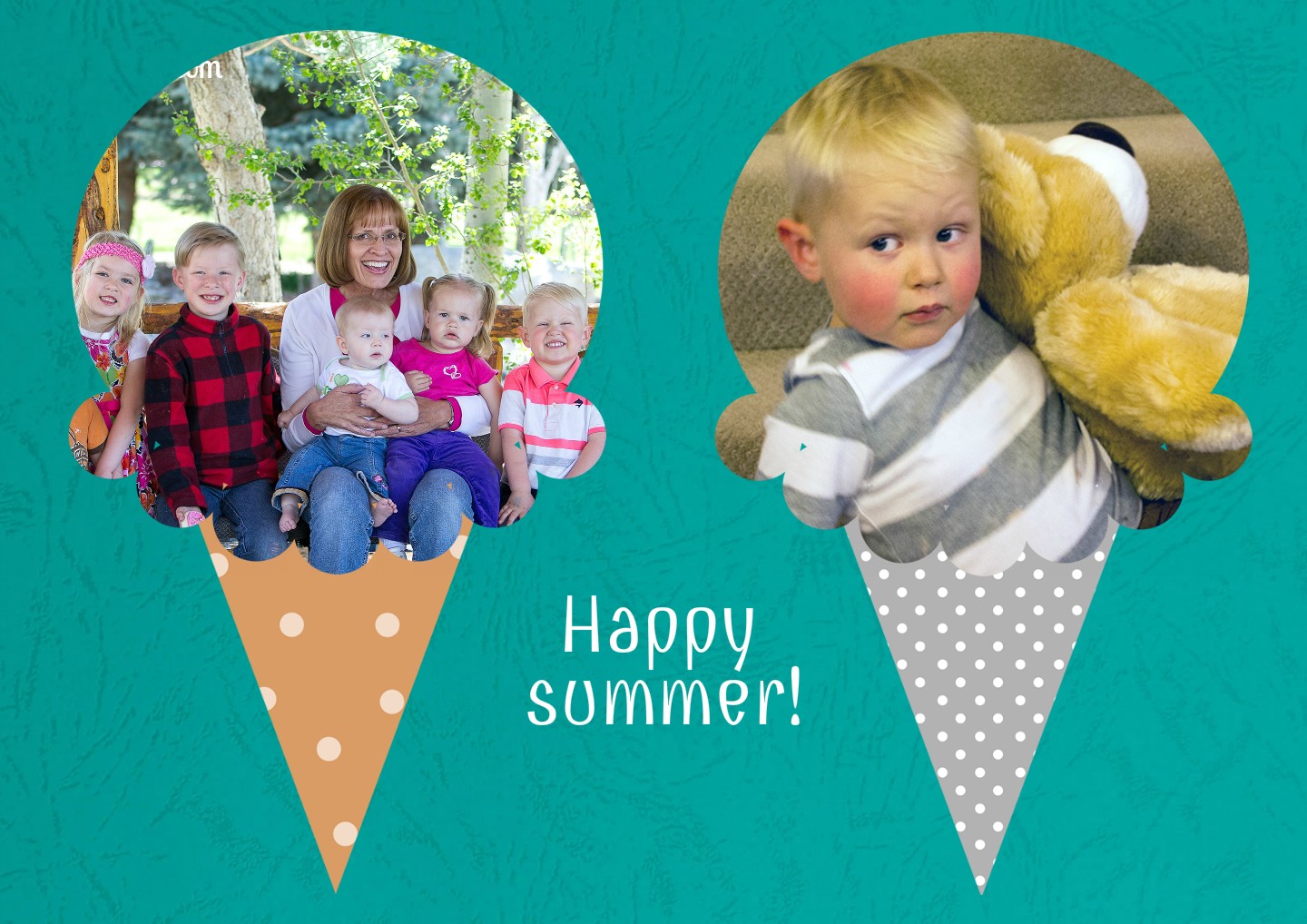 What better way to display summer photos than in an ice cream photo collage! Click to learn how to make it.
