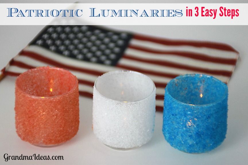 Make these patriotic luminaries in 3 easy steps.