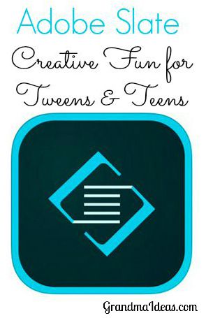 Adobe Slate is a free app that tweens and teens will enjoy using to create visual stories.