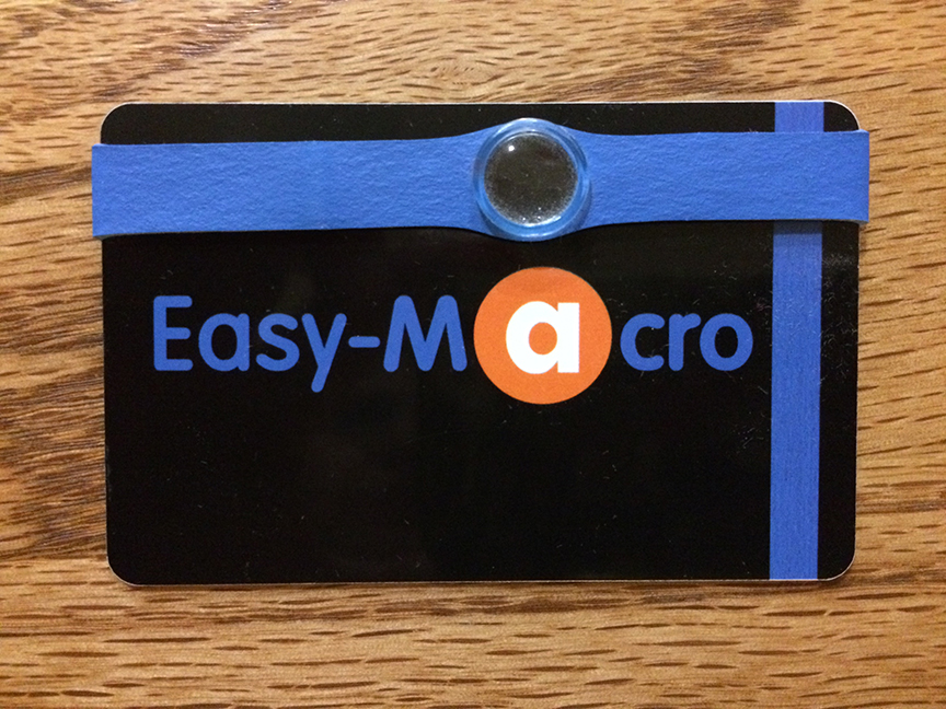 The Easy-Macro lens attaches to your cell phone with an elastic band. It's fun to use and very inexpensive!
