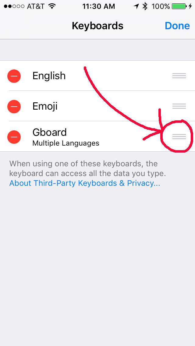 Installing the free Gboard app on your iPhone add glide swiping on iPhones and iPads.
