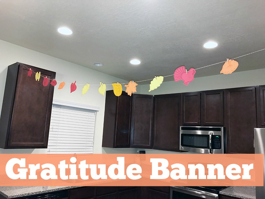 Use this free printable to make a gratitude banner.