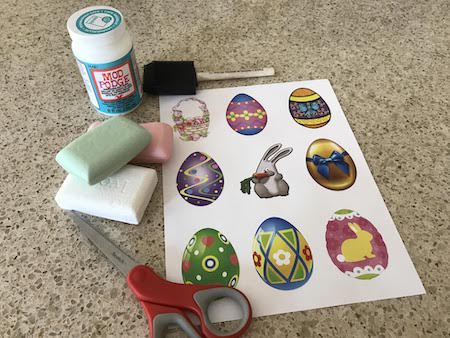 Kids love making this Easter soap craft that uses dishwasher safe Mod Podge.