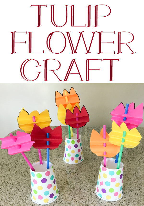 Tulip Flower Craft - Grandma Ideas