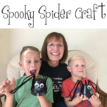 Kids love making these spiders for Halloween. They are super easy to make!