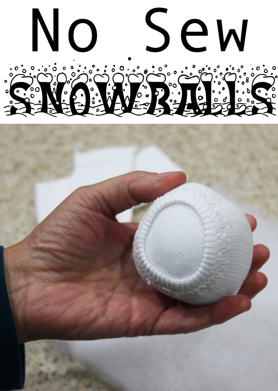 No Sew Snowballs - Grandma Ideas