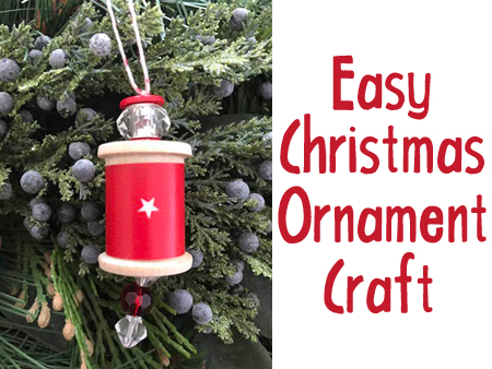 Here is a super easy Christmas ornament that you can make with kids.