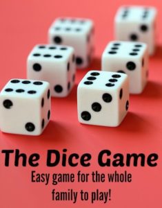 Dice Game for Grandchildren - Grandma Ideas