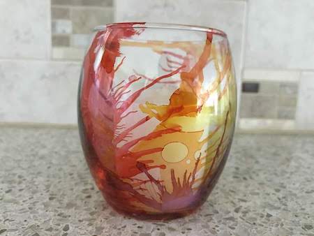 Alcohol Ink Vase - Simple Stained Glass Vase DIY 