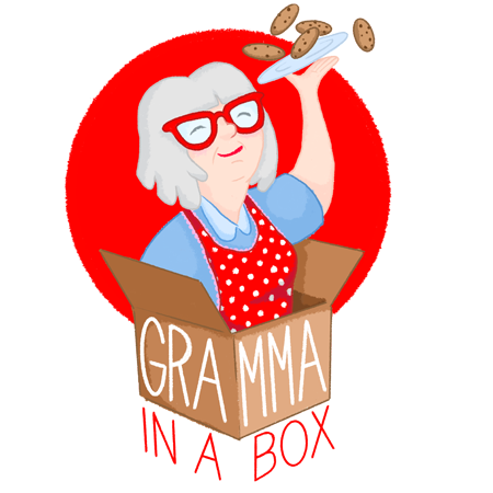 Gramma in a Box is perfect for grandparents to send cookies to decorate to their grandchildren. Especially good for those who live faraway!