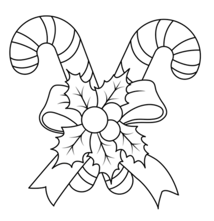 Easy Christmas Coloring pages