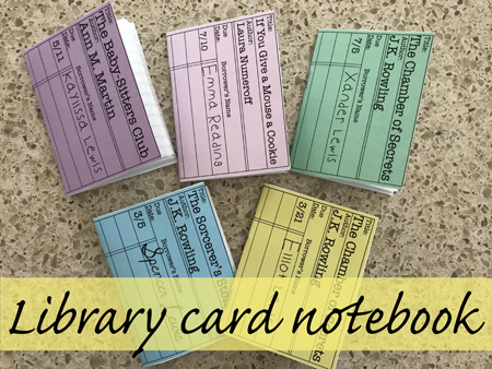 printable library cards